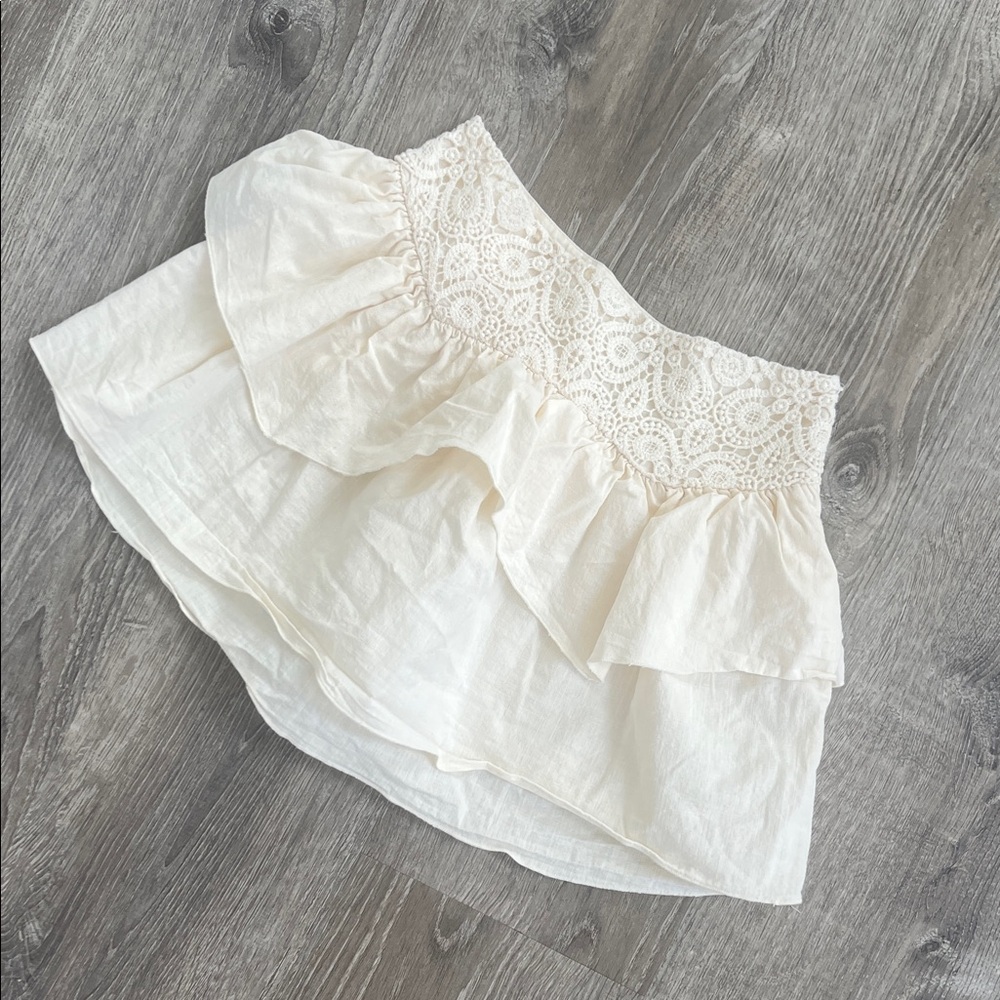 ZARA Lace Trim Skirt